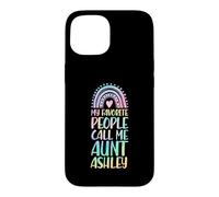 Carcasa para iPhone 15 Mi Gente Favorita me Llama tía Ashley Nombre tía