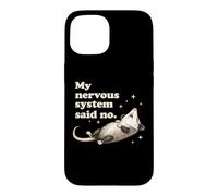 Carcasa para iPhone 15 Mi Sistema nervioso Dijo Que no Hay zarigüeya sobreestimulada con Autismo Divertido