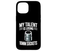 Carcasa para iPhone 15 Mi Talento está perdiendo 10MM Sockets Car Guy Meme Mecánico de Coches