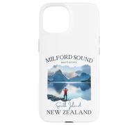 Carcasa para iPhone 15 Milford Sound Fjord Senderismo Souvenir Turístico Vacaciones Hombres Niños
