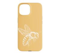 Carcasa para iPhone 15 Minimalista Abeja Línea Anatómica Ilustración Miel