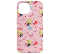 Carcasa para iPhone 15 Minions Big Heart All Over Print