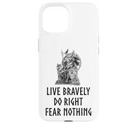 Carcasa para iPhone 15 Mitología nórdica - Dios nórdico Odin - No temer Nada - Medieval