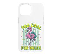 Carcasa para iPhone 15 Mochila para Gafas de Sol de Flamenco Too Cool For Rules
