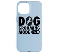Carcasa para iPhone 15 Modo de Aseo para Perros en el Peluquero Divertido y Lindo