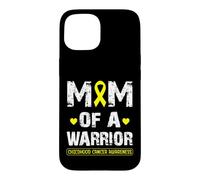 Carcasa para iPhone 15 Mom of a Warrior Childhood Cancer Awareness Mother Women
