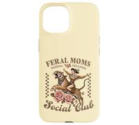 Carcasa para iPhone 15 Moms Salvajes Criando Traviesos Club Social Vintage