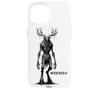 Carcasa para iPhone 15 Monstruo Wendigo, Skinwalker, críptido, Malvado Monstruo de Terror