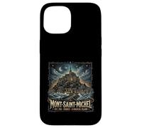 Carcasa para iPhone 15 Mont Saint Michel France Gothic Vibes Vintage Inspired