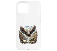 Carcasa para iPhone 15 Montana Wild Peaks Eagle Big Sky