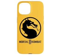 Carcasa para iPhone 15 Mortal Kombat 11 Dragon Black Logo