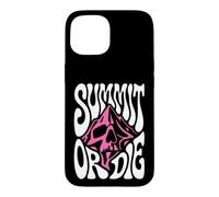 Carcasa para iPhone 15 Mountaineering Summit Or Die Peak Bagger Skull Climbing