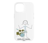 Carcasa para iPhone 15 Mujeres Divertidas Bateristas, Chicas músicas Bateristas