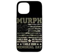Carcasa para iPhone 15 Murph 1 Mile Run 100 Pullups 200 Flexiones 300 Sentadillas 1 Milla R