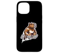 Carcasa para iPhone 15 Muscular Capibara Gym Rat Ok I Pull Up Divertido Entrenamiento
