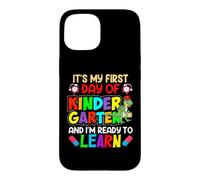 Carcasa para iPhone 15 My First Day of Kindergarten 1st Day of School Boys Girls