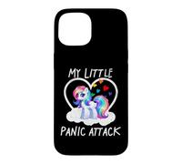 Carcasa para iPhone 15 My Panic Little Attack Vintage Pony Funny Graphic