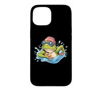 Carcasa para iPhone 15 Nadador Agua Piscina Buceo Anfibio Salto Natación Rana