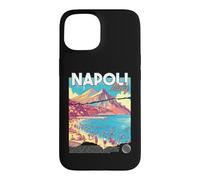 Carcasa para iPhone 15 Napoli Nápoles Italia Retro Viajes Arte Mediterráneo Playa