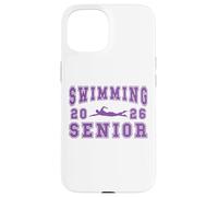 Carcasa para iPhone 15 Natación Senior Night Swim Senior 2026 Graduación 49