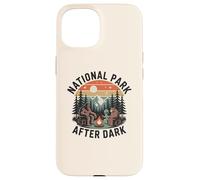 Carcasa para iPhone 15 National Park Sasquatch Aliens Extraterrestrial Bear Camping