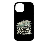 Carcasa para iPhone 15 Navegación Verter Dinero En El Agua Motorboat Capitán