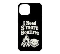 Carcasa para iPhone 15 Necesito más hogueras y Humor para Acampar