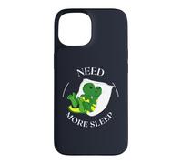 Carcasa para iPhone 15 Need More Sleep Funny Tired Dragon Pijama Humor