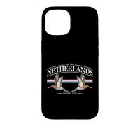 Carcasa para iPhone 15 Netherlands Black-Tailed Godwit Vintage Dutch Souvenir