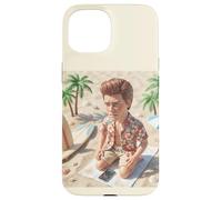 Carcasa para iPhone 15 New Funny Distressed Male Doll Meme, at The Beach