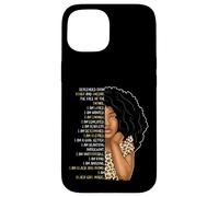 Carcasa para iPhone 15 Niños Black Pride Girls Soy Black Girl Magic Leopard Cheetah