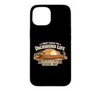 Carcasa para iPhone 15 No elegí la Vida del Perro Salchicha Perro Salchicha