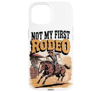 Carcasa para iPhone 15 No es mi Primer Rodeo Horse Country Western Vintage Hombres Mujeres