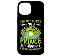 Carcasa para iPhone 15 No Soy una Rana, Soy un príncipe Disfrazado Bésame y descúbrelo