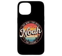 Carcasa para iPhone 15 Noah The Man The Myth The Legend - Nombre Personalizado Vintage