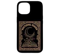 Carcasa para iPhone 15 Nocturnal Reader Dark Academia Estética Amante de los Libros Luna