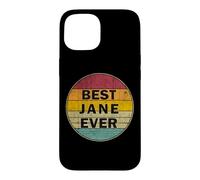 Carcasa para iPhone 15 Nombre Personalizado Jane I Love Jane Estilo Retro Vintage