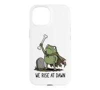 Carcasa para iPhone 15 Nos levantamos al Amanecer Temporada Espeluznante Rana Meme Zombie Halloween