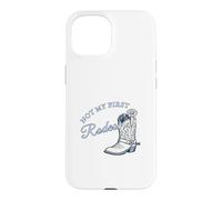 Carcasa para iPhone 15 Not My First Rodeo | Bota Vaquera Retro Occidental Daisy