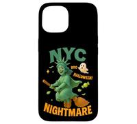 Carcasa para iPhone 15 NYC Nightmare Halloween Design - cuteStatue of Liberty Witch