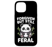 Carcasa para iPhone 15 Obra de Arte Kawaii de Panda gordito perdonado Pero todavía Salvaje
