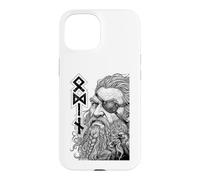 Carcasa para iPhone 15 Odin Viking Warrior God Runes Ravens Mitología nórdica