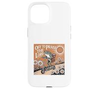 Carcasa para iPhone 15 Off To Praise The Lord Frog Meme Funny Christian Faith Jesus