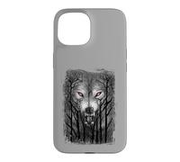 Carcasa para iPhone 15 Oficial Spiral Forest Wolf Gothic Fantasy