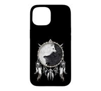 Carcasa para iPhone 15 Oficial Spiral Wolf Chi Yin Yang Gothic Fantasy