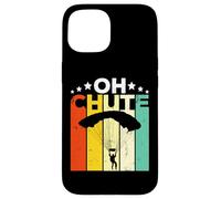 Carcasa para iPhone 15 Oh Chute Skydiving Parachutist Skydive Parachuting Skydiver