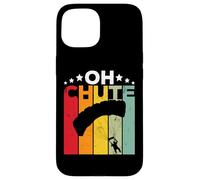 Carcasa para iPhone 15 Oh Chute Skydiving Parachutist Skydive Parachuting Skydiver