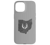 Carcasa para iPhone 15 Ohio OH Deer Hunting Shed Antlers Design