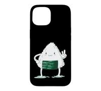 Carcasa para iPhone 15 Onigiri Muestra el Signo de la Paz