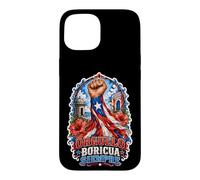 Carcasa para iPhone 15 Orgullo Boricua Siempre Puerto Rico